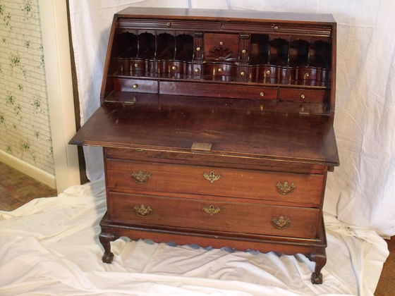 Interior of Chippendale Desk