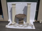  Preview image for Cement Bird Bath & Wooden Columns 