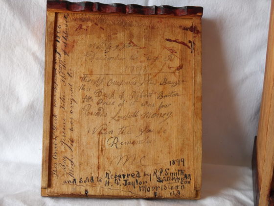 C&D Desk Provenance on Drawer