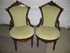 Walnut Victorian chairs