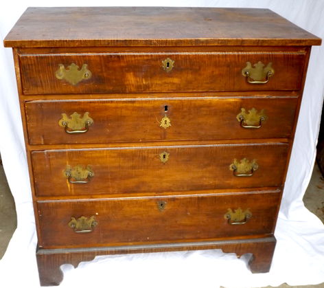 Period Tiger Maple Chest