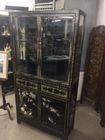 Black Lacquer Oriental display cabinet