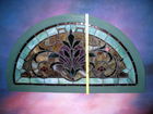 Large 5 ft wide stained glass arch