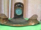 Antique ink well clock