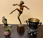 330 Decorative figures some bronze