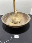 ANTIQUE WOOD BOWL & BUTTER PADDLE