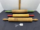 LOT OF 3 - VINTAGE WOOD ROLLING PINS,