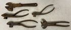 Lot# 374 - lot of 5 Wrenches & Pliers