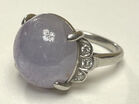 405. Lg Star Sapphire with diamond ring