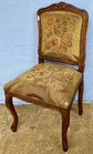 Early Carved Walnut Needlepoint Chair