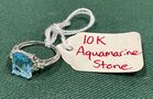 10K with Aquamarine Stone