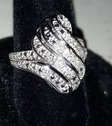 sterling & diamond cocktail ring