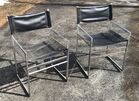Mid century chrome chairs