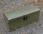 19th c. box in old green paint