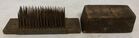 Lot# 235 - lot of 2 Flax Comb w/ Wooden 