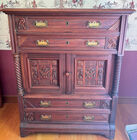 401 Victorian double hat box chest