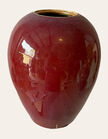 27. Chinese red glazed vase 11"