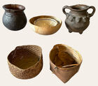 17. Misc pottery, baskets etc.