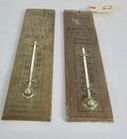 Two Local History Thermometers early