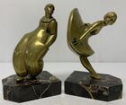 Lot# 9 - Pair of Bronze Bookends by Alex