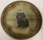 Lot# 334 - Black Cat Painted Tray