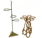 IRON HORSESHOE TABLE AND PLANT STAND
