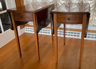 45. Inlaid Pembroke style tables