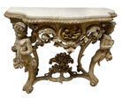 426. Antq Continental Marble top console