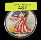 2000 PAINTED AMERICAN SILVER EAGLE