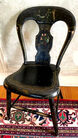 106. 6 antique plank seat chairs