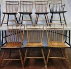 Set of seven Windsor chairs