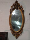 Gilded grape framed mirror