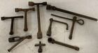 Lot# 555 - (9) Antique Assorted Wrenches