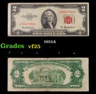 1953A $2 Red Seal United States Note