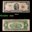 1953A $2 Red Seal United States Note