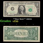 **Star Note** 1963A $1 Green Seal