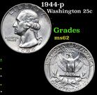 1944-p Washington Quarter 25c Grades