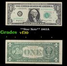 **Star Note** 1963A $1 Green Seal