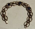 vtg gold filled link bracelet faux