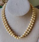 vtg estate pearl necklace hand knotted