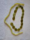 Jade Beads And Oval Necklace Lot Of 2