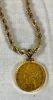 $5 Gold Piece Necklace 1886