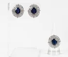  Preview image for Lot# 148 - Jewelry 18k White Gold Sapphi 