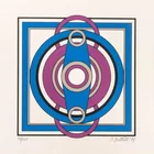  Preview image for A. Bautista Geometric Lithograph, 1974 