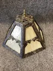  Preview image for Lot# 24 - vintage caramel slag glass lam 