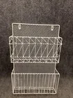  Preview image for Lot# 35 - white metal wire wall-mounted  