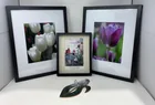  Preview image for Lot# 176 - Framed Tulip Art & Stained Gl 
