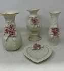  Preview image for Lot# 228 - Porcelain 8 Rose Vases & Hear 
