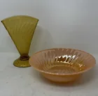 Preview image for Lot# 245 - Amber Glass Vase & AH Peach S 