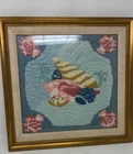  Preview image for Lot# 279 - Framed Seashell Needlepoint A 